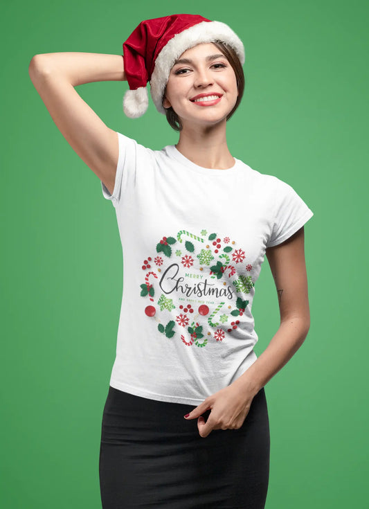 Merry Christmas | Floral Tshirt